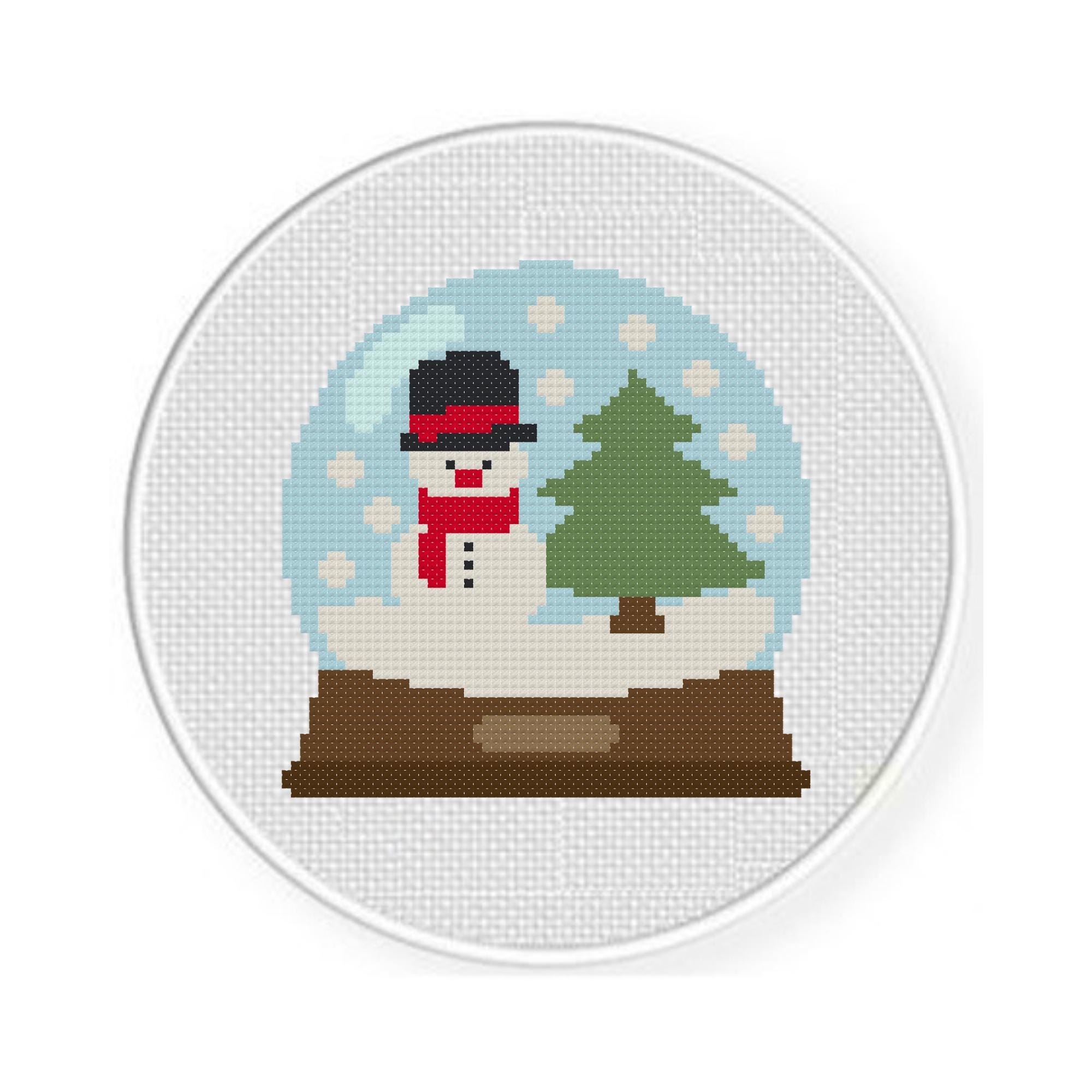 Snow Globe PDF Cross Stitch Pattern Needlecraft - Instant Download ...