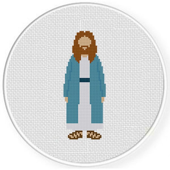 Jesus Christ PDF Cross Stitch Pattern Needlecraft Instant | Etsy