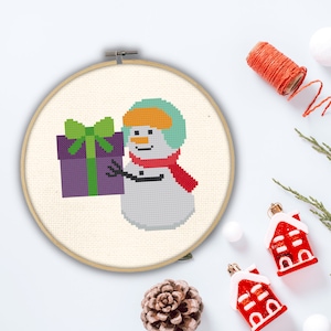Cute &#39;Tis The Season PDF Cross Stitch Pattern Needlecraft - Instant Download - Modern Chart