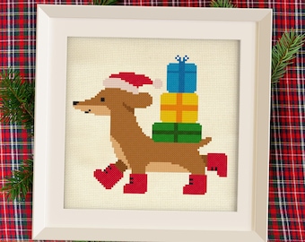 Merry Dogmas PDF Cross Stitch Pattern Needlecraft - Instant Download - Modern Chart