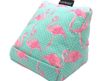 e-Reader Pillow Pink Flamingo Kindle Cushion Stand