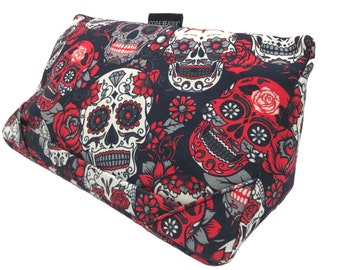 i-Pad Cushion Skulls Roses Tablet Pillow Tattoo Gift