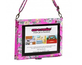 i-Pad Carry Case Pink Floral Tablet Case