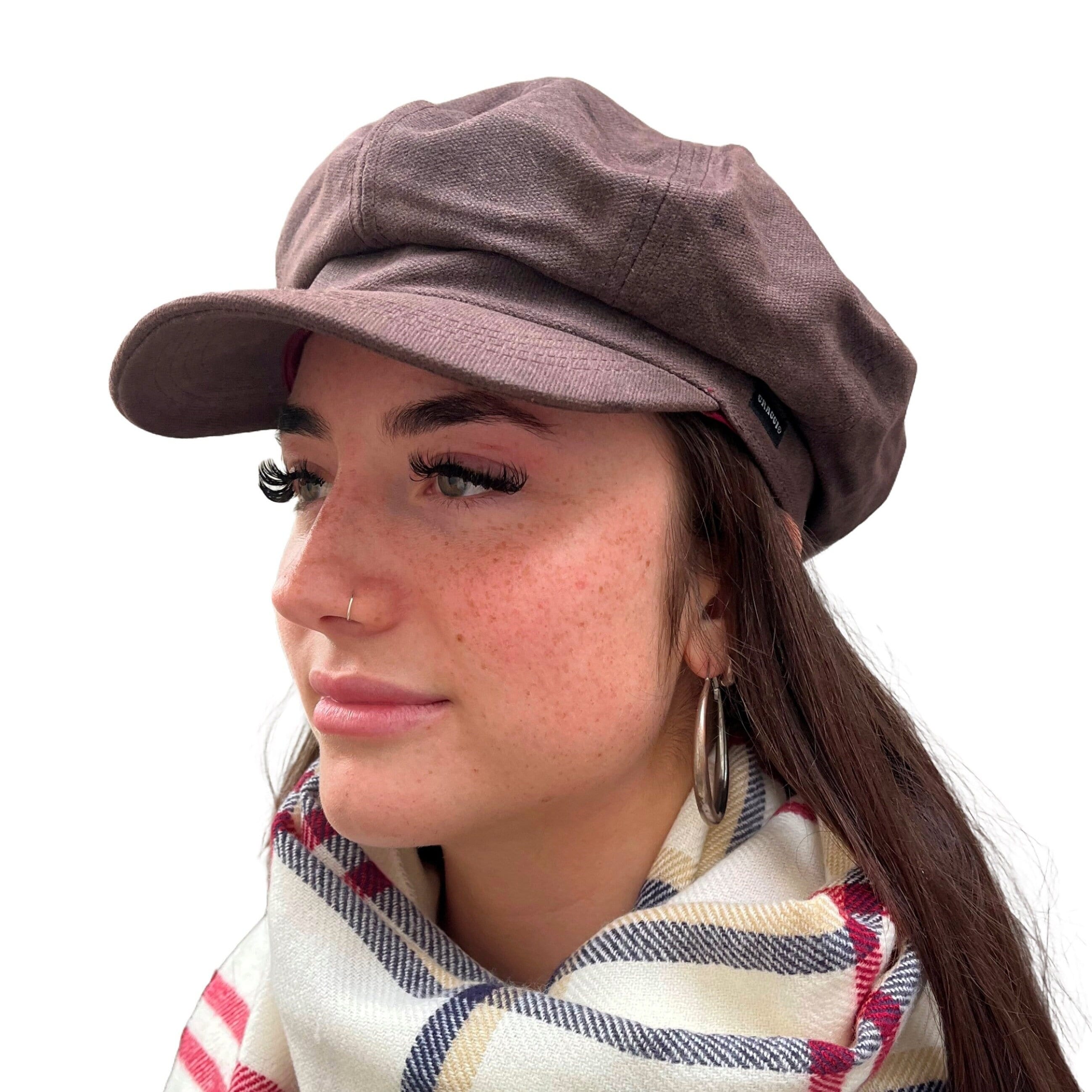 Don Paris Women‎ Beige Baker Boy Newsboy Hat Lambskin Leather Trim Size S Helen Kaminski Bexley Newsboy – Hats.com main image 2