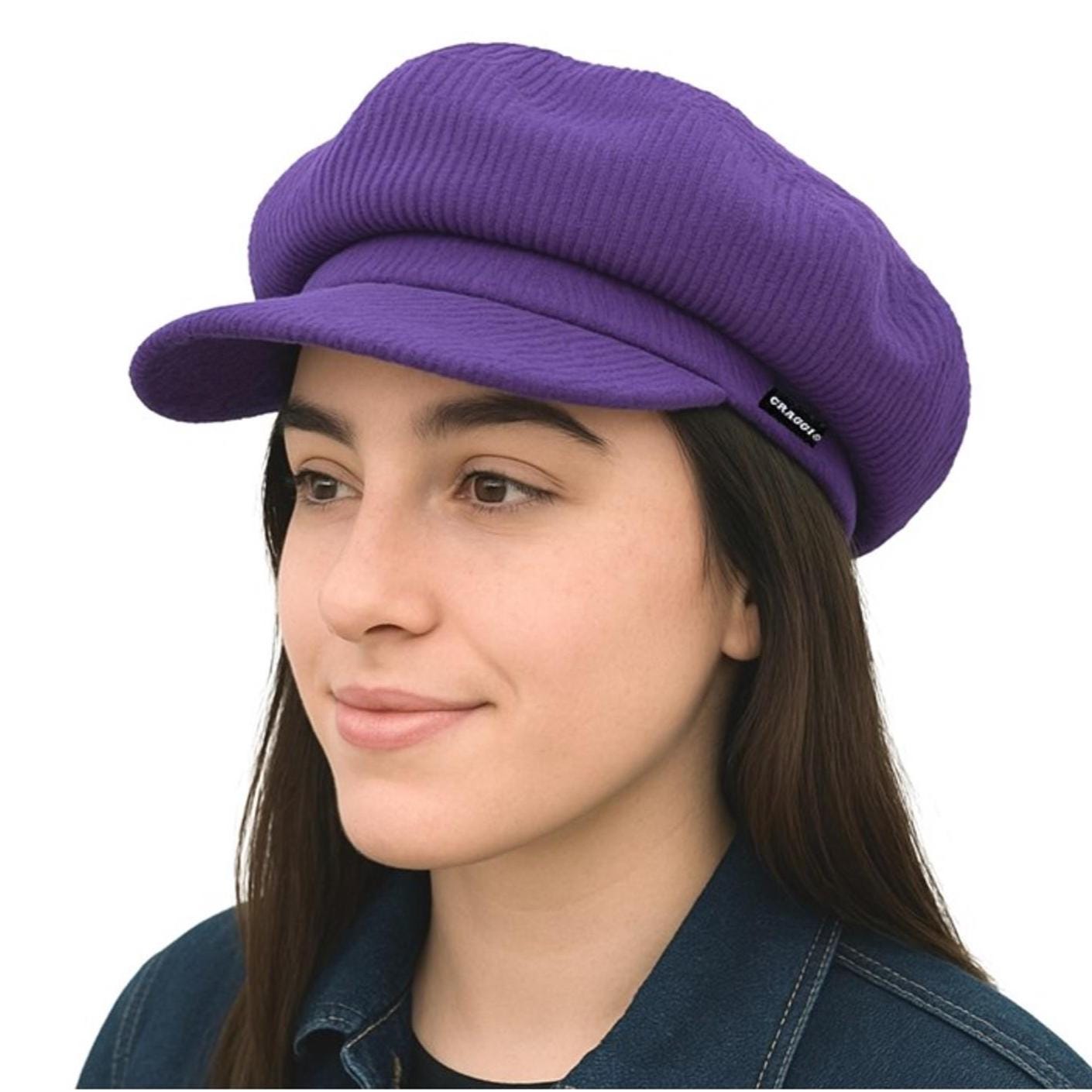 Fit Cabbie Katoen Uniseks Hoed Newsboy Soft Casual Jurk Fashion Cap Baseball Caps Baret Dames Wol, donkerblauw, Eén maat