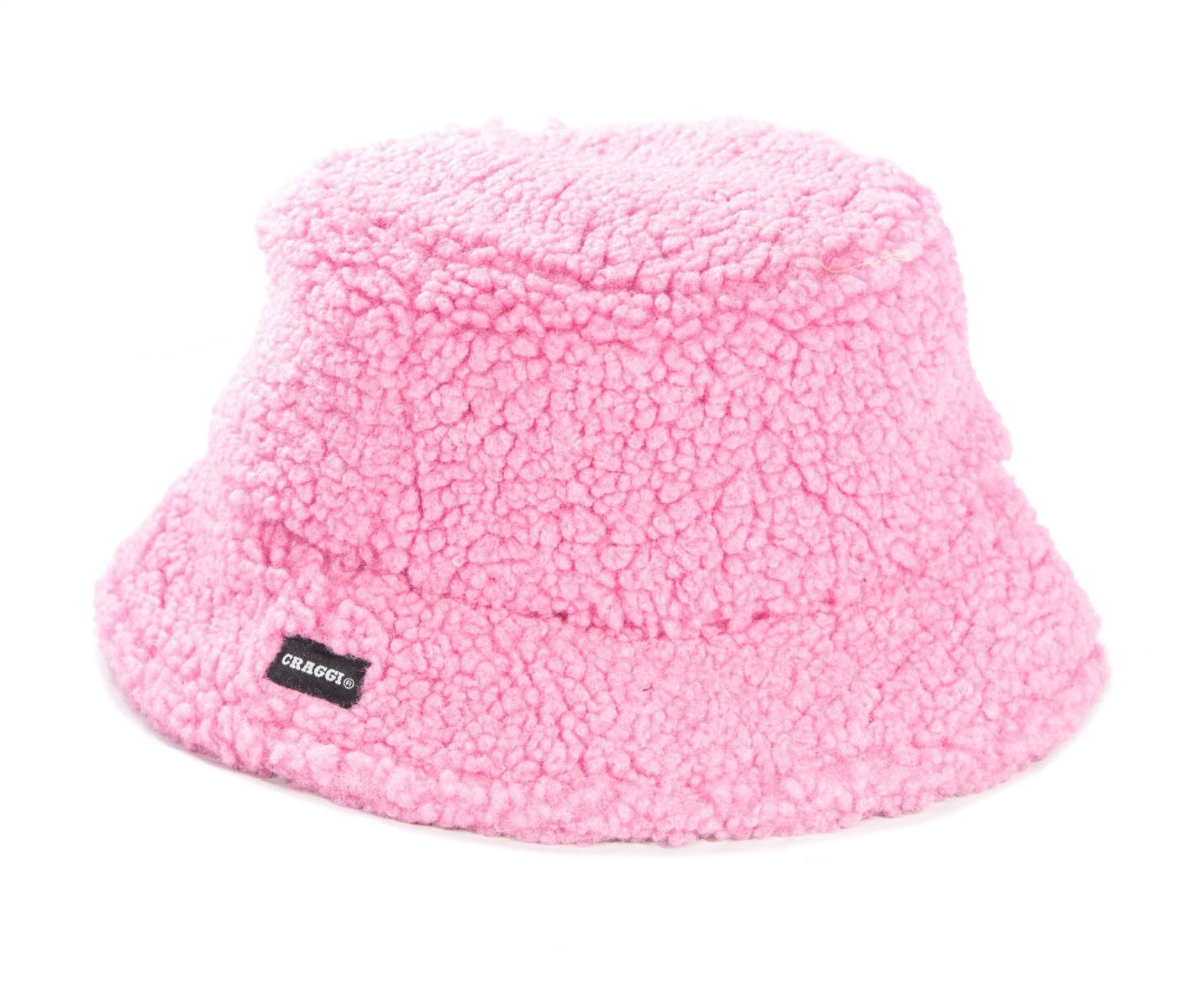 Polla Pink Sherpa Borg Bucket Hat by CRAGGI | Etsy