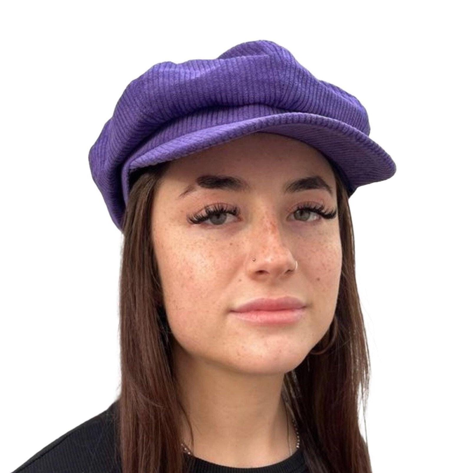 Nordstrom Purple Corduroy Baker Boy Cap BarneyStreet - Etsy main image 3