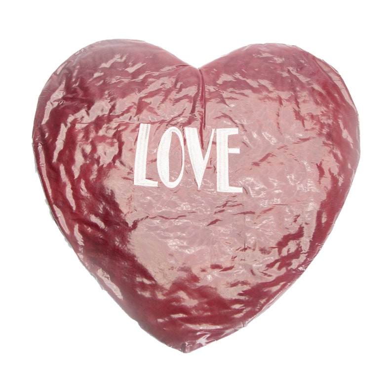 Love Heart Cushion Emoji Pillow Red Velvet image 4