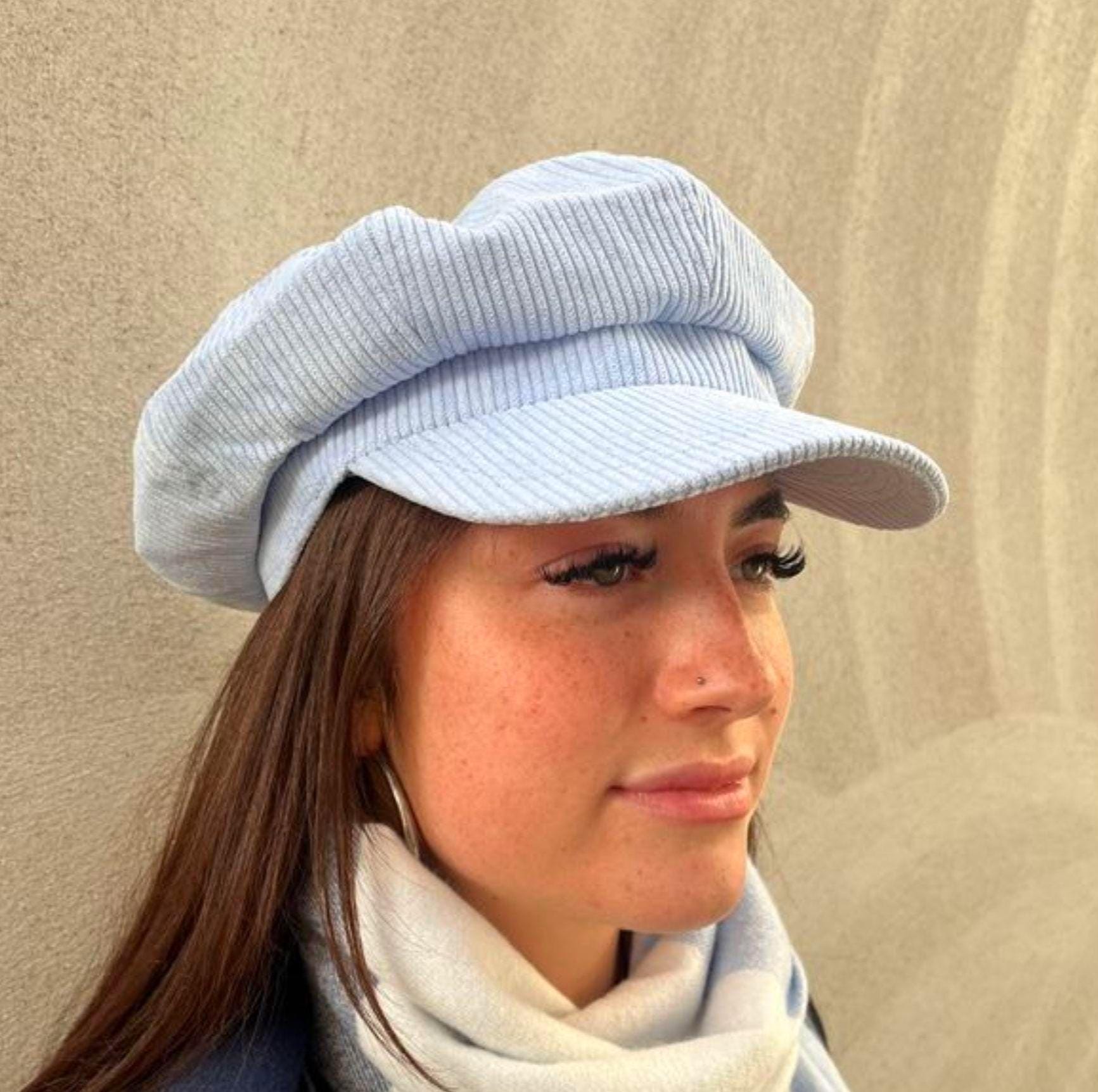 Denim Bakerboy Hat Grey Denim Newsboy Cap By CRAGGI