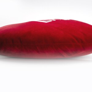 Love Heart Cushion Emoji Pillow Red Velvet image 3