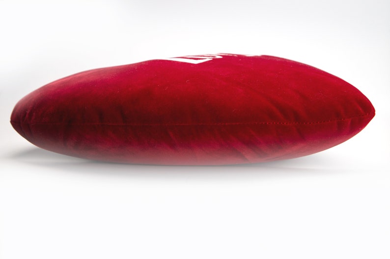 Love Heart Cushion Emoji Pillow Red Velvet image 3