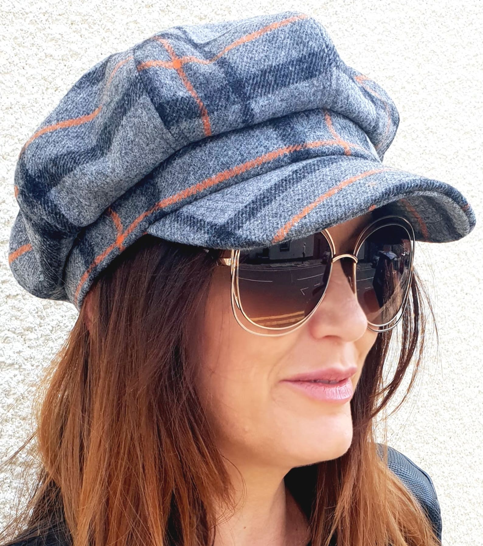 Grey Tweed Baker Boy Cap Newsboy Fiddler Cabbie Hat Flat Beret Etsy