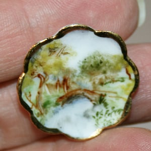 Piatto in ceramica dipinto a mano - decorazione da parete - accessorio per miniatura di casa delle bambole - miniatura artigianale fatta a mano in scala 1:12 - CosediunaltroMondo - regalo per lei