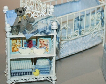 Wire BABY Möbel -Puppenhaus MINIATUREN -Artisan Handmade Miniatur 1:12-CosediunaltroMondo Italien-Geschenk