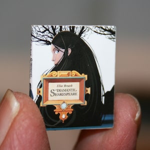 Novel Book, NOV45 - DOLLHOUSE Miniatures - Artisan Handmade Miniature in 12th scale - CosediunaltroMondo Italy