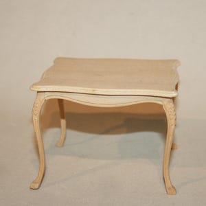 Wood square TABLE - DOLL HOUSE Miniature furnitures - Handmade Miniatures 1:12 scale - CosediunaltroMondo Italy -gift