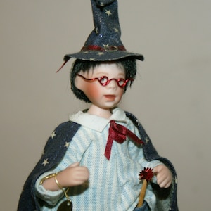 Dollhouse Miniature &quot; The little magician&quot; Artisan Handmade Miniature in 12th scale. From CosediunaltroMondo Italy