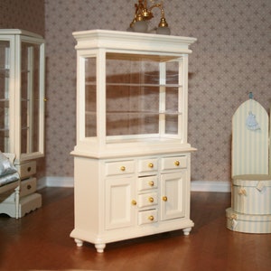 Display stand, showcase cabinet  -DOLLHOUSE MINIATURE furnitures - Artisan Handmade Miniature 12th scale- CosediunaltroMondo
