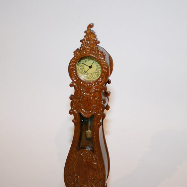 DOLLHOUSE  Miniatures " Grandfather Clock " Artisan Handmade Miniature in 12th scale. From CosediunaltroMondo