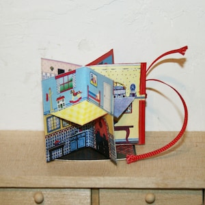 Dollhouse Miniatures " Dolls House 12th Scale Children's Folding Dolls House Book " Miniatura. Escala 1/12 - De CosediunaltroMondo Italia
