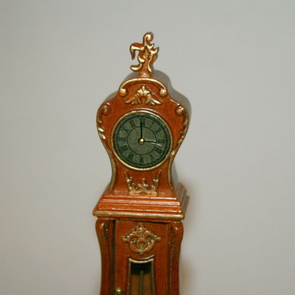 DOLLHOUSE,  Miniatures, " Grandfather Clock " Artisan Handmade Miniature in 12th scale. From CosediunaltroMondo