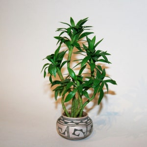 Dollhouse miniatures &quot; Green plant &quot;  Artisan Handmade Miniature in 12th scale. From CosediunaltroMondo