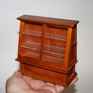 DOLLHOUSE MINIATURES &quot; Tall Display Counter for Bakery Store or Shop &quot; Artisan Handmade Miniature in 12th scale. From CosediunaltroMondo