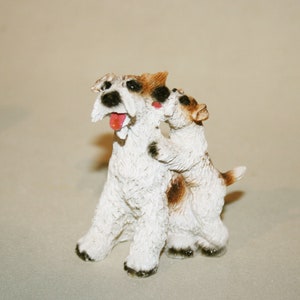 Vintage Resin dog with puppies -Dollhouse miniatures - doll size -From CosediunaltroMondo Italy