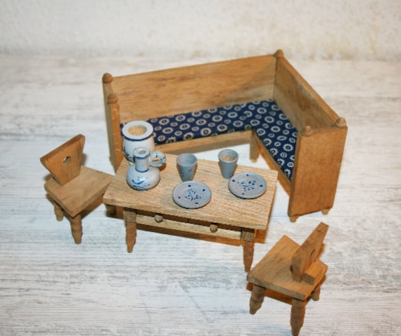 VGEBY bureau de maison de poupée Meubles Miniatures de Bureau Miniature