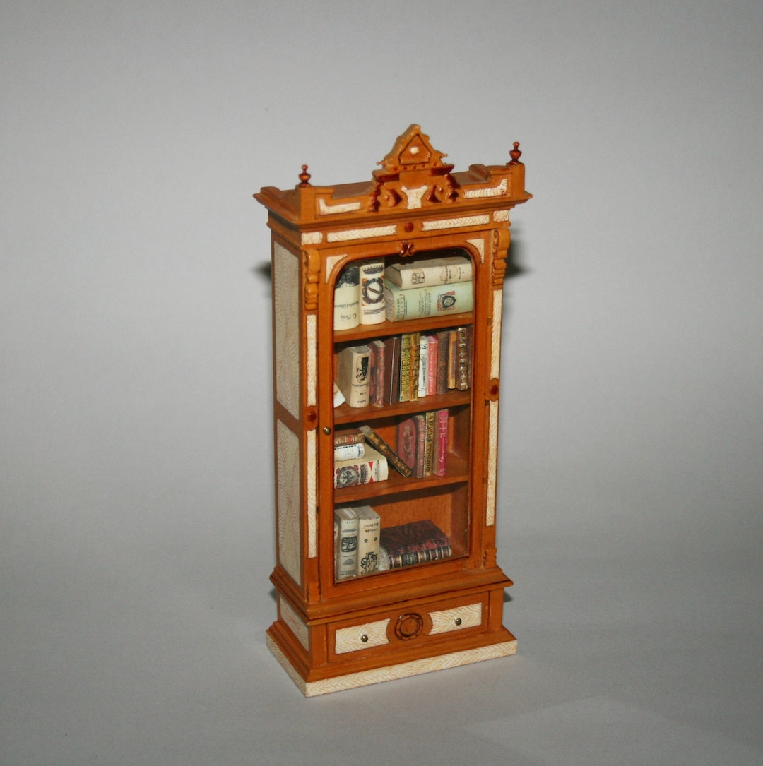 Bespaq Library DOLLHOUSE MINIATURES Artisan Handmade