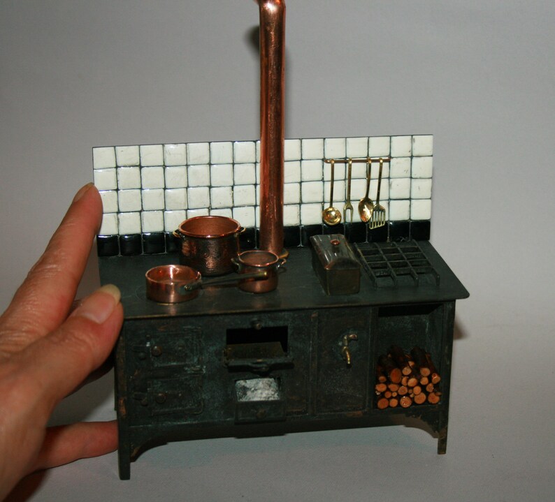 DOLLHOUSE MINIATURES Wood Burning Luxury Italian STOVE Etsy