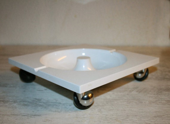 RARE!! ASHTRAY, Working Wheels, Signed Renzo Mori, Vintage