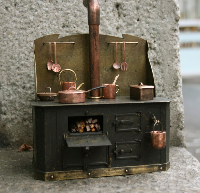 DOLLHOUSE MINIATURES Wood Burning Luxury Italian STOVE Etsy