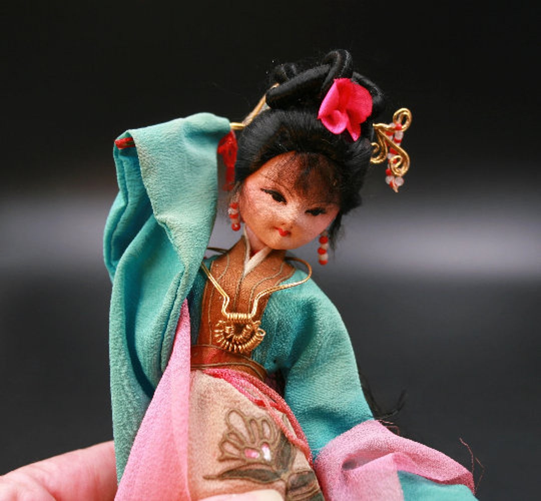 Vintage Japanese Doll 水彩 Vintage Japanese Doll 水彩 Vintage Japanese Doll 水彩