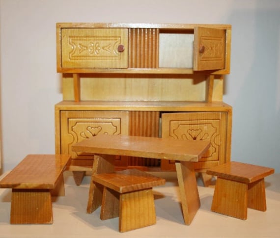 1/12 Maison de Poupée Mini Vitrine En Bois Blanc et Scène de Meubles de Canapé Bricolage