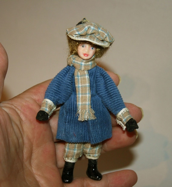 DOLLHOUSE Miniatures beautiful Boy Doll artisan Handmade Miniature in 12th Scale. From Cosediunaltromondo Italy Etsy Canada