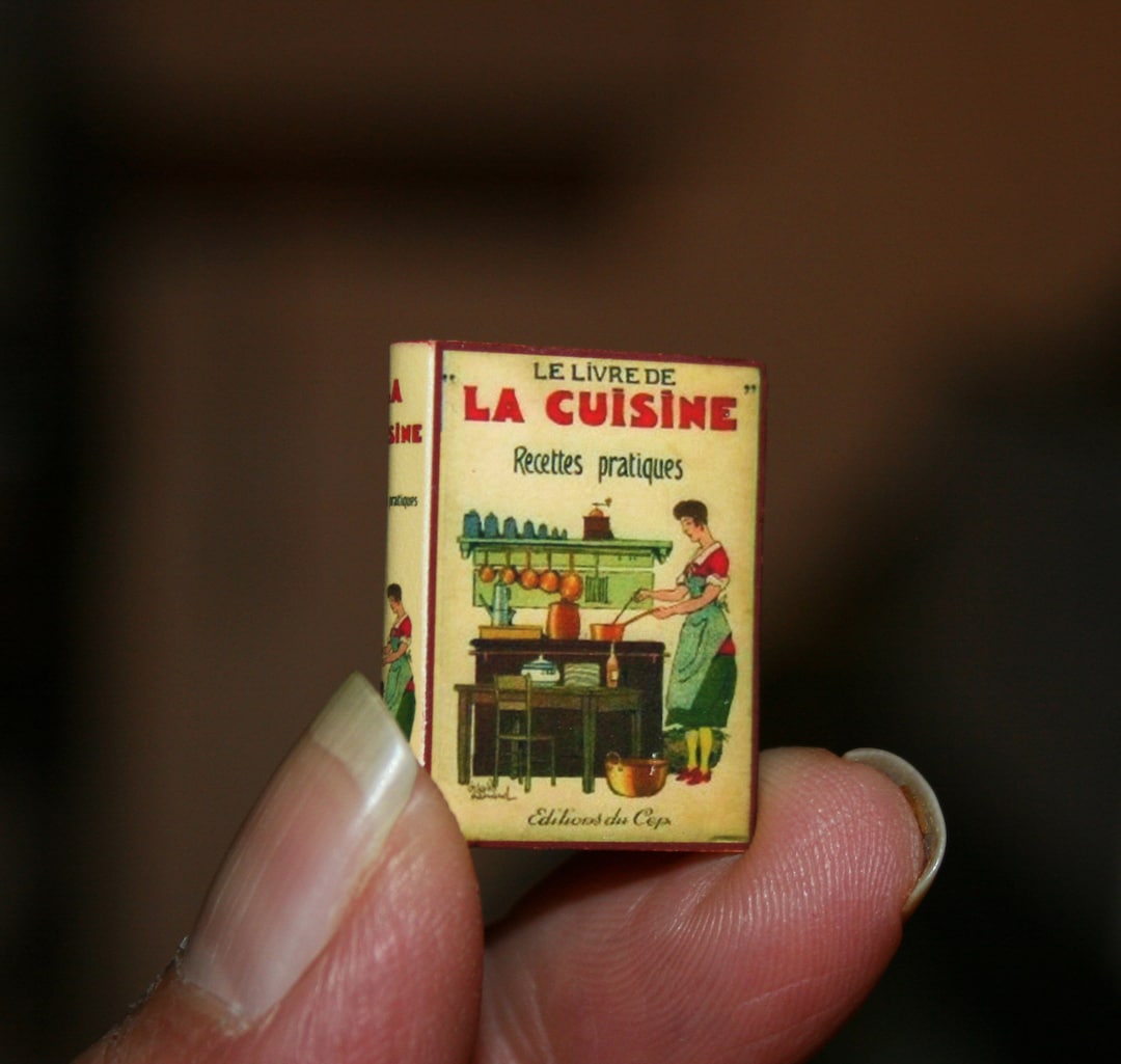 La Cuisine, Cook Book, CU7 -DOLLHOUSE Miniatures - Artisan Handmade ...