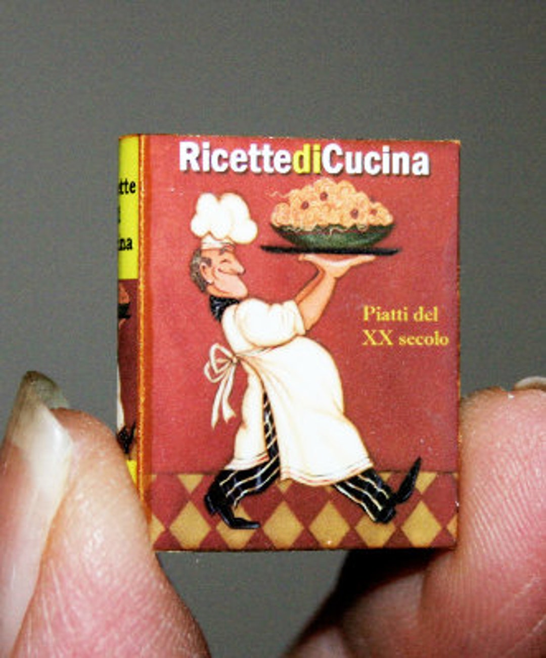 Cook Book, Cooking Recipe, CU9 -DOLLHOUSE Miniatures - Artisan Handmade ...