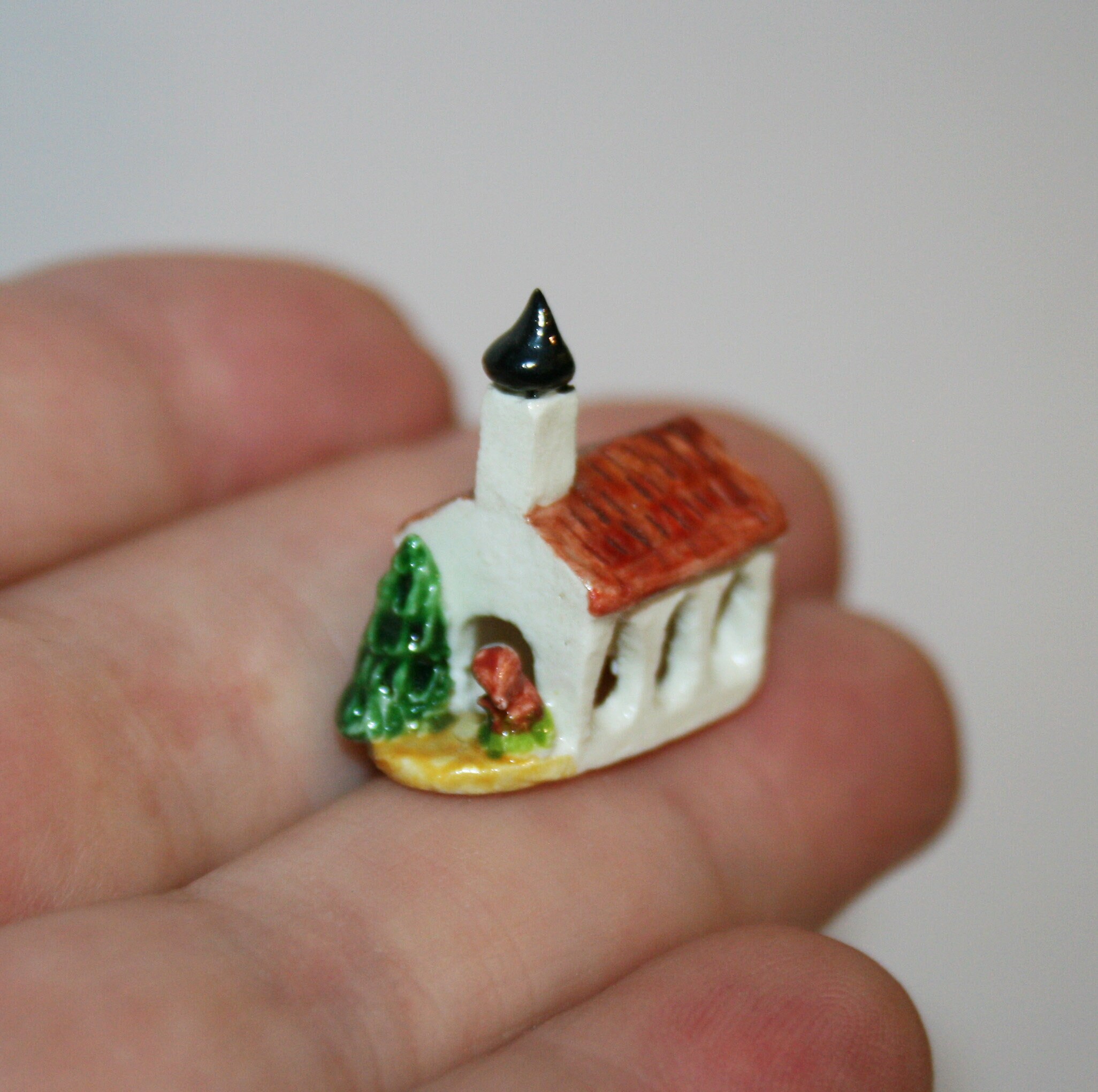 Accessorio Chiesa In Legno Per Casa Delle Bambole Scala 1:12 - Pulpito E Gradini Tumdee