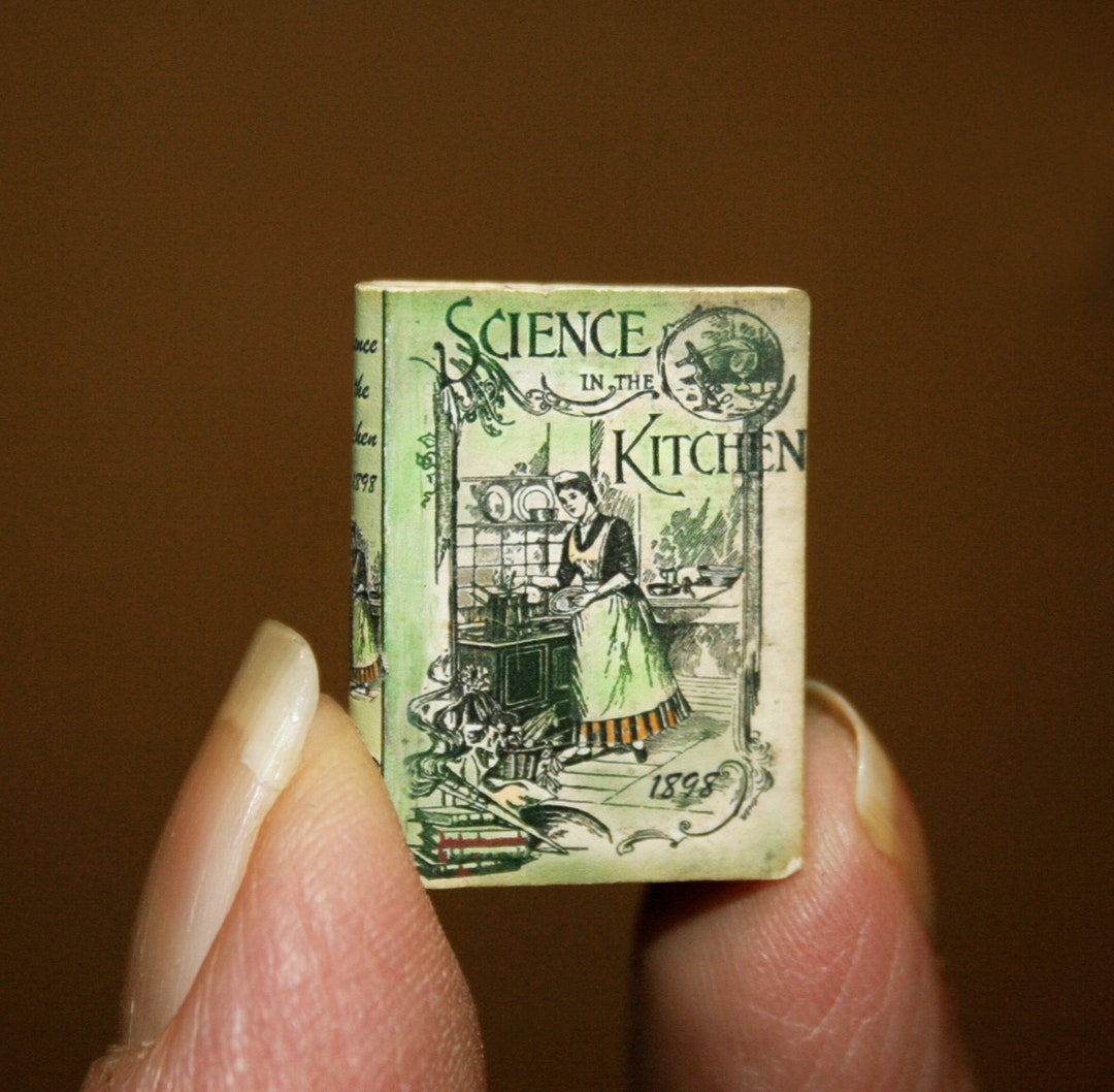 COOK BOOK, CU48 - DOLLHOUSE Miniatures- Artisan Handmade Miniature ...