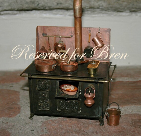 Dollhouse Miniatures Wood Burning Luxury Italian Stove Etsy