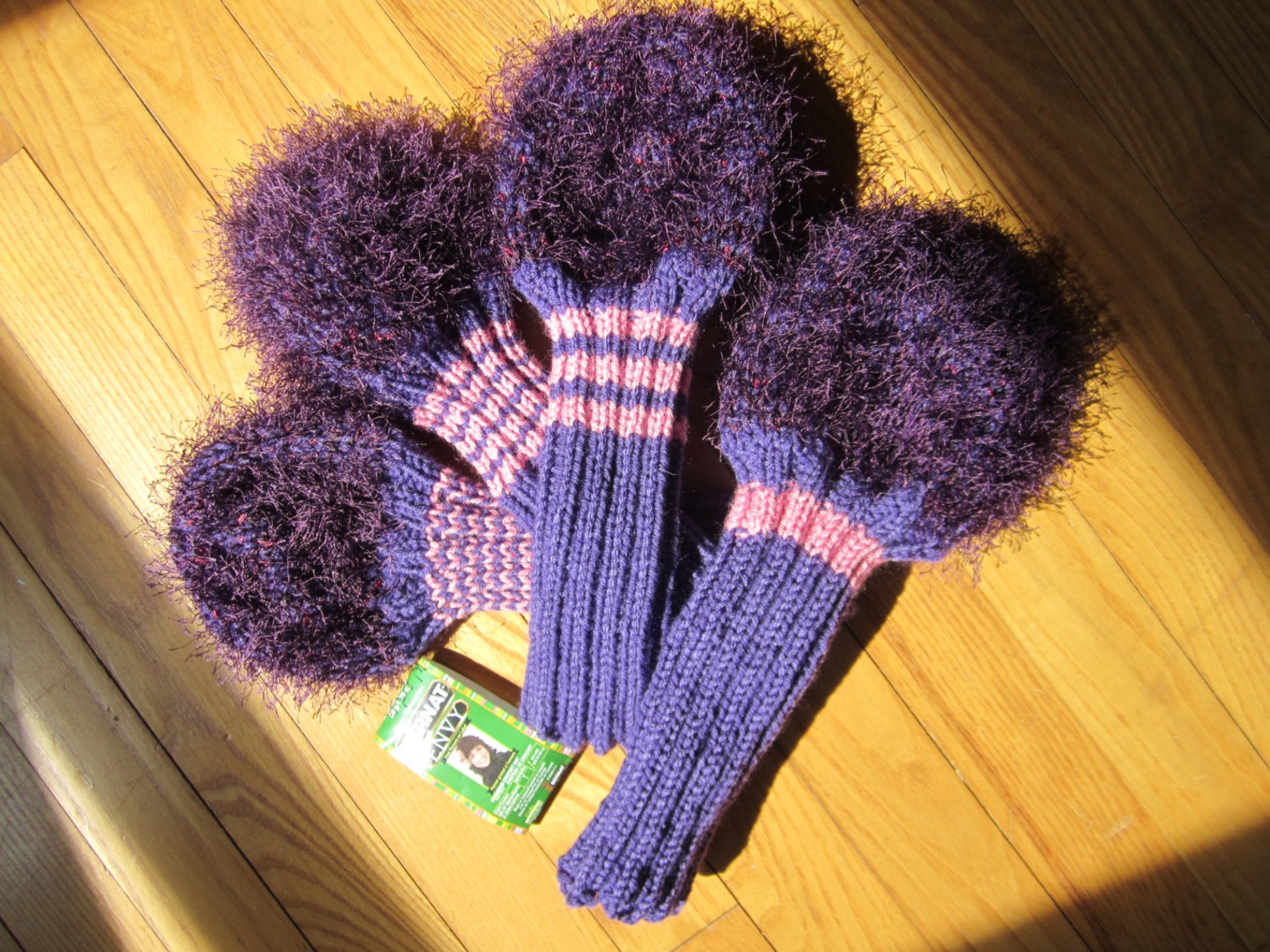 Fuzzy Knit, Handmade Golf Club Head Covers...made to Order. Please