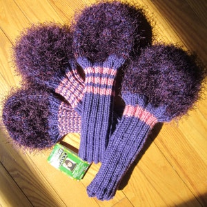 Fuzzy Knit, Handmade Golf Club Head Covers...Made to Order. Please Message before Ordering. image 2