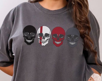 Camiseta Devil's Night / Los cuatro jinetes / Thunder Bay / Camisa librería / Hombres enmascarados / Romance oscuro / Smut / Colores cómodos / De moda