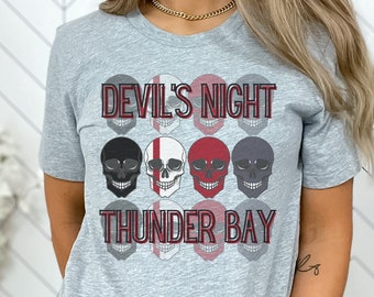 Devil's Night T-Shirt | Bella+Canvas | Thunder Bay | The Four Horsemen | Bookish Shirt | Masked Men | Smut | Dark Romance | Trendy