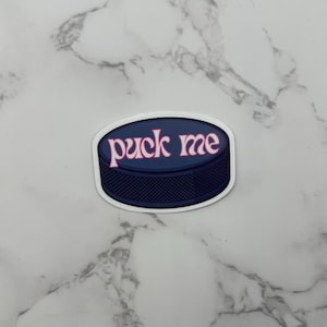 Pegatina de hockey / Puck Me / Aficionado a los libros / Hockey sobre hielo / Disco de hockey