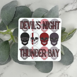 Devil’s Night Sticker | Thunder Bay | The Four Horsemen | Masked Men | Bookish Sticker | Dark Romance | Smut Sticker | Kindle Sticker