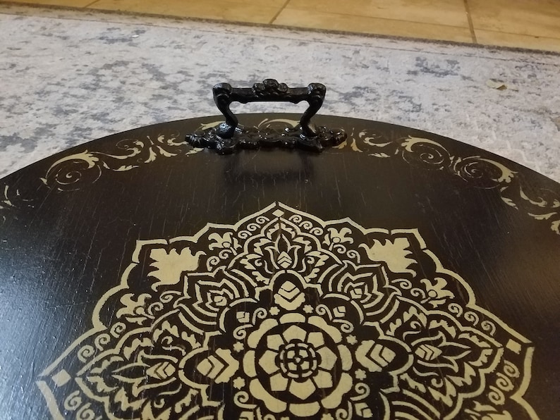 24 28 30 36 inch Round Ottoman Serving Tray of user Etsy