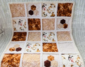 Inlay Rag Quilt Tutorial by Raewyn Stewart