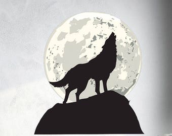 Tribal Wolf Head Wall Decal Inspiration Animal Wildlife Living Room Vinyl Decor